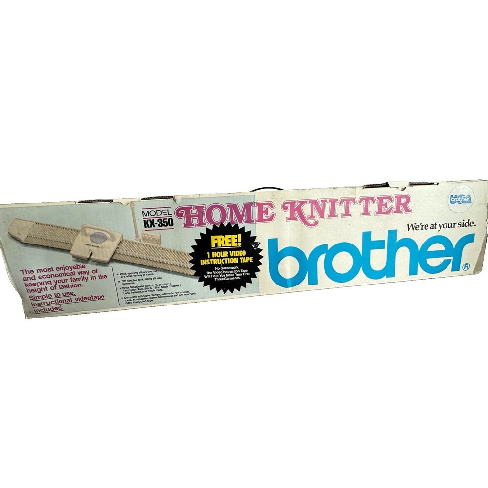 Brother KX-350 Home Knitting Machine In Original Box Vintage  & Manual *READ*